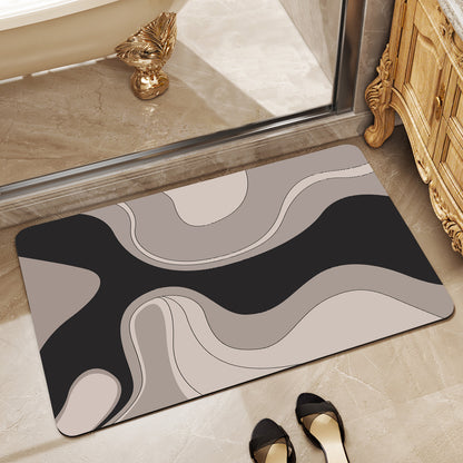 Modern Abstract Bath Mat Acalora