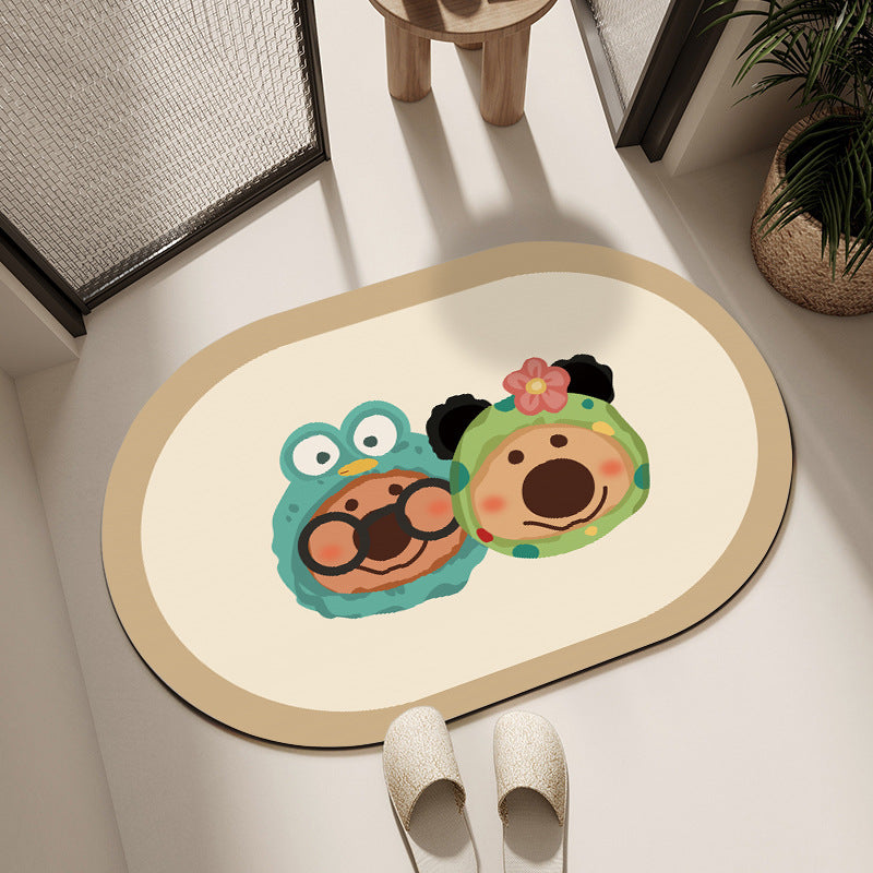 Cute Cartoon Dog Bath Mat Acalora