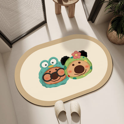 Cute Cartoon Dog Bath Mat Acalora
