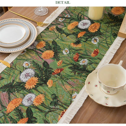 Elegant Floral Table Runner