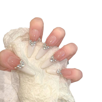 Elegant Stiletto Press-On Nail Art Set Acalora
