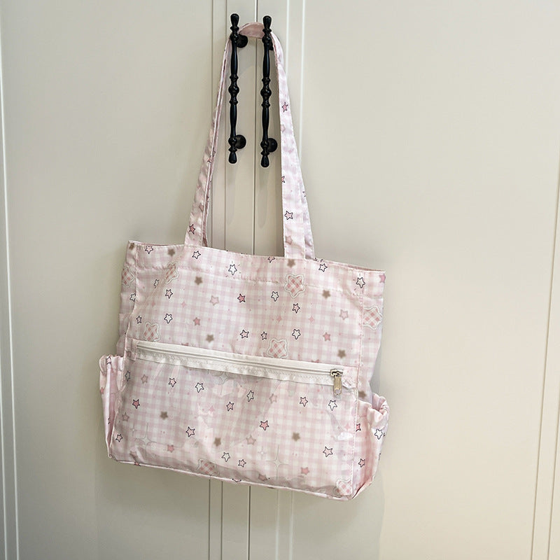 Illustrated Canvas Tote Bag Acalora
