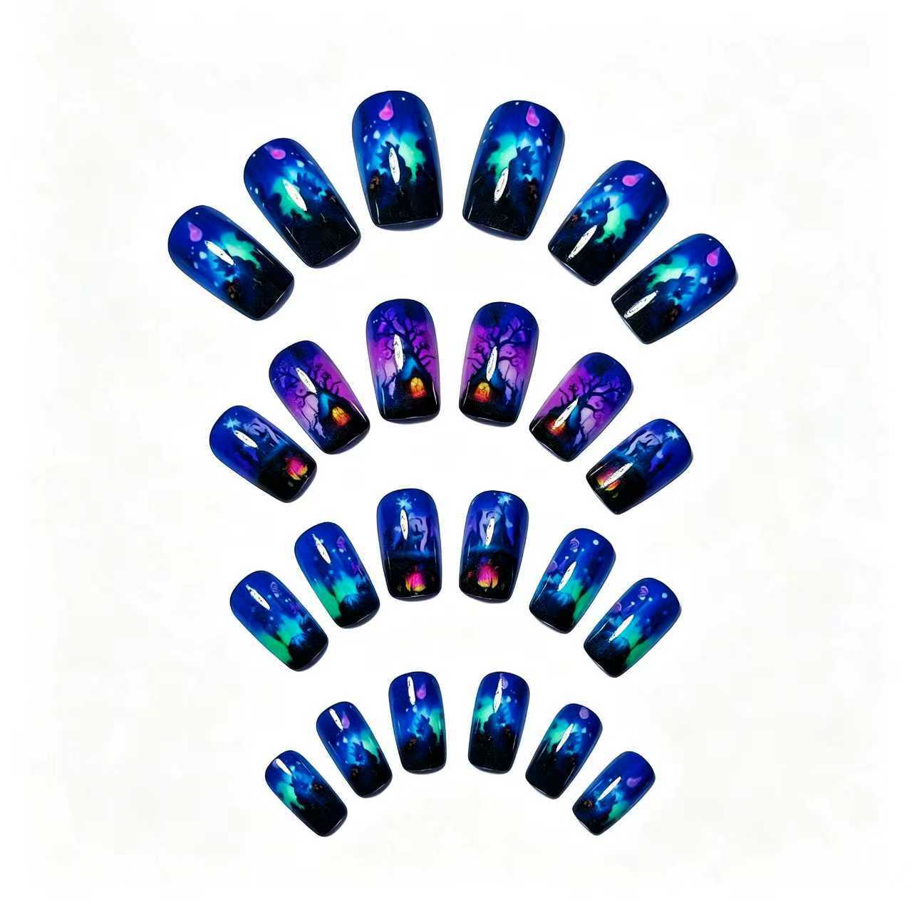 Mystic Fantasy Scene Nail Art Acalora