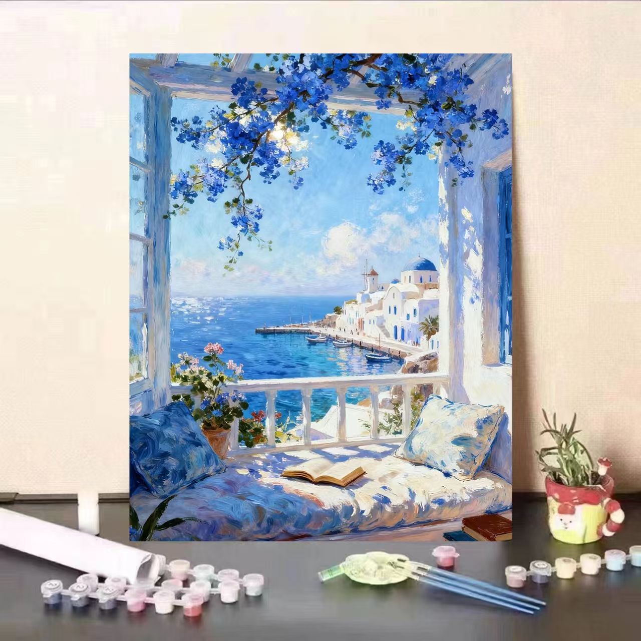 Scenic Coastal View Paint by Numbers Art Kit