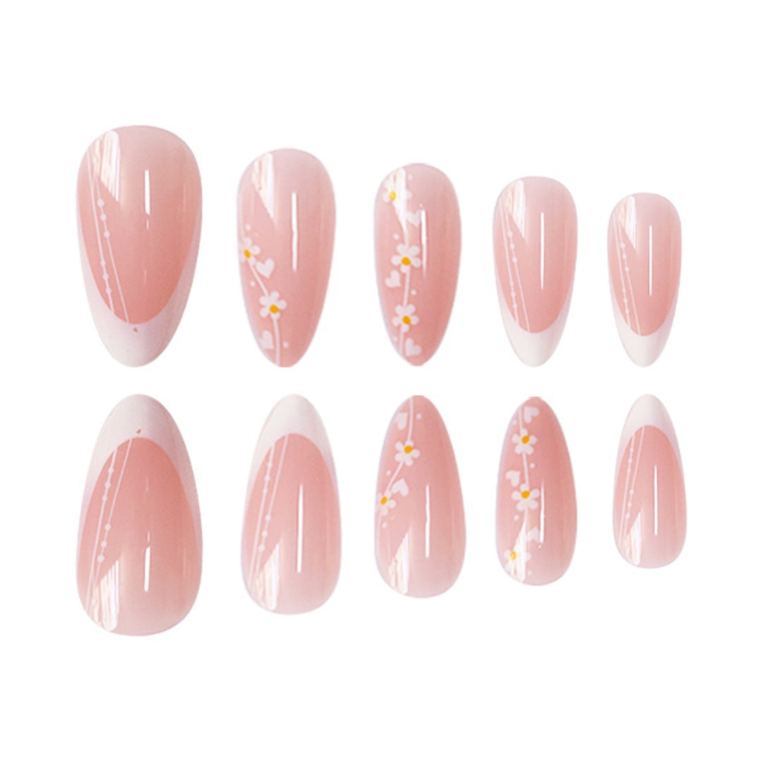 Artistic Floral Gradient Press-On Nail Set Acalora