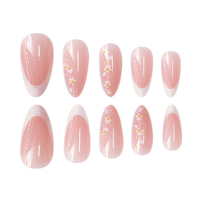 Artistic Floral Gradient Press-On Nail Set Acalora