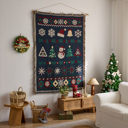 Cozy Graphic Tapestry Throw Blanket