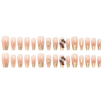 Artificial nail set with elegant appliqués Acalora