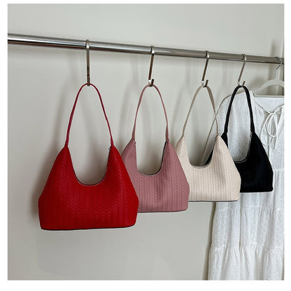 Textured Woven Shoulder Bag Acalora