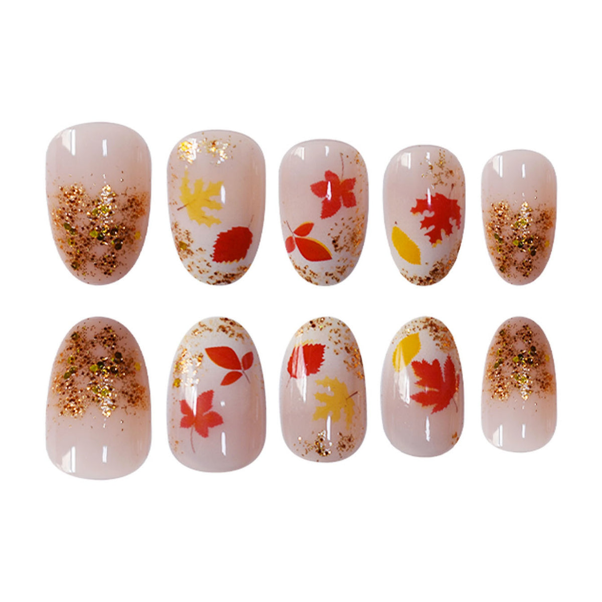 Autumn Leaf Press-On Nails Acalora