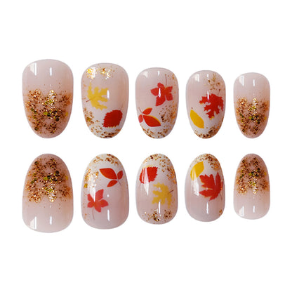 Autumn Leaf Press-On Nails Acalora