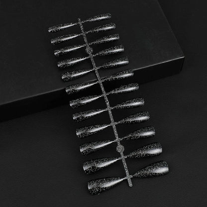 Glittering artificial nails in elegant design Acalora