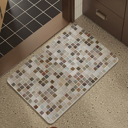 Mosaic Design Bath Mat