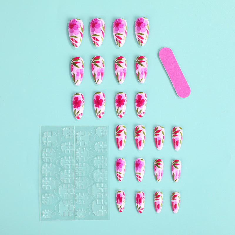 Artificial nails with exciting floral design Acalora