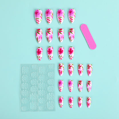 Artificial nails with exciting floral design Acalora