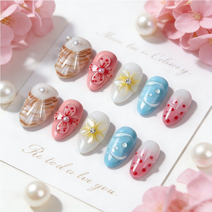 Art nail set in elaborate design Acalora