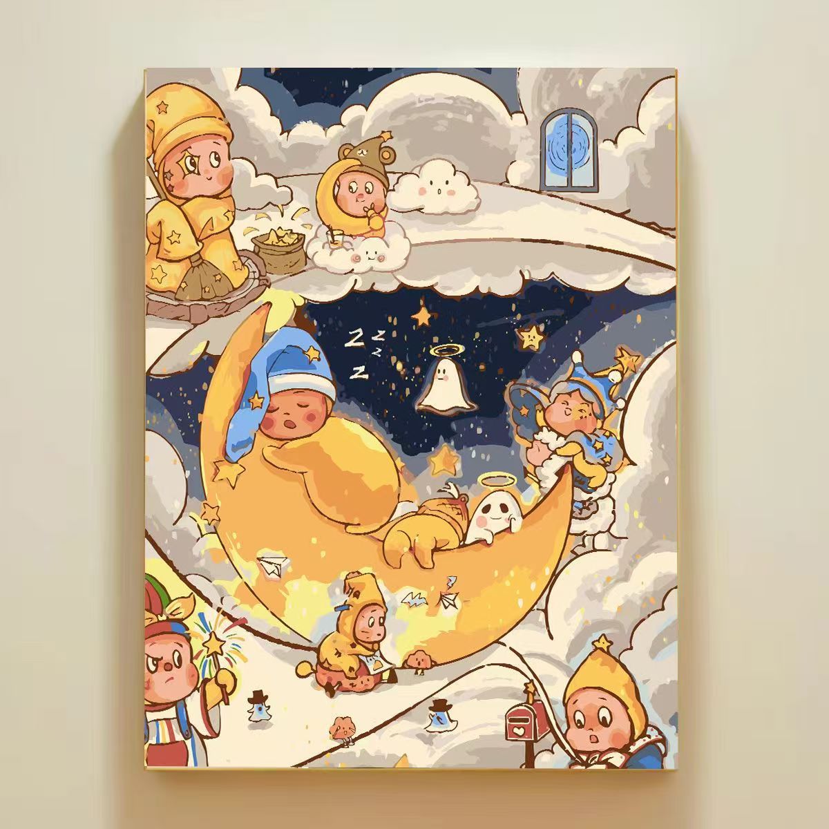 Playful Cartoon Themed Wall Art Canvas Print