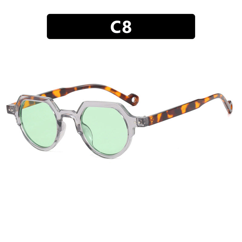 Women's geometric sunglasses with protective UV filter and robust frame Karnz