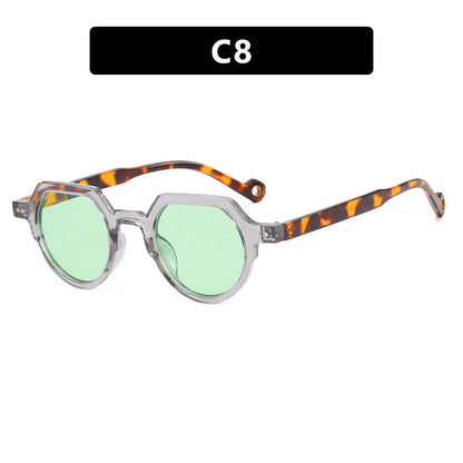 Women's geometric sunglasses with protective UV filter and robust frame Karnz