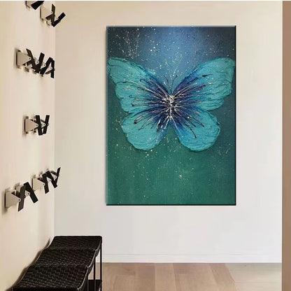 Textured Butterfly Canvas Artwork