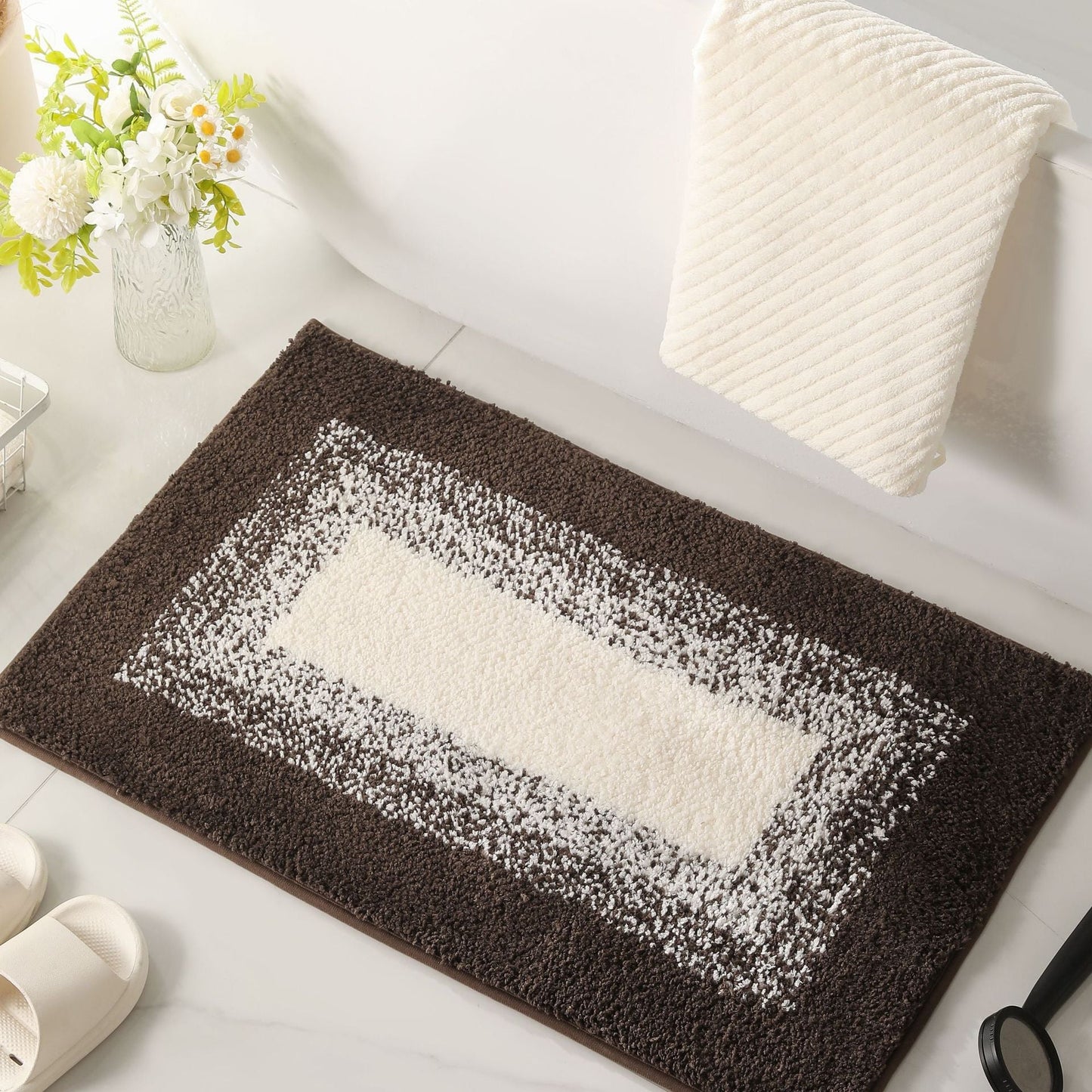 Luxurious Shaggy Bathroom Rug