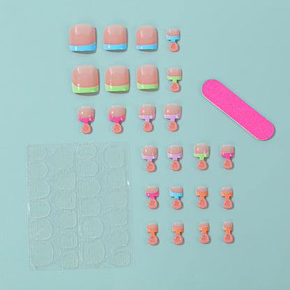 Creative nail set with colorful artificial nails Acalora