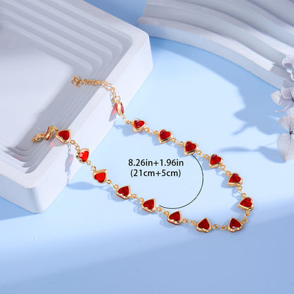 Heart-Shaped Charm Bracelet Acalora