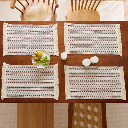 Chic Fringed Table Placemats
