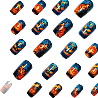 Halloween-Themed 3D Pumpkin Nail Art Acalora