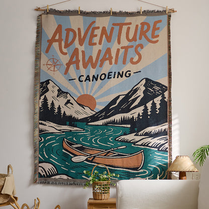 Artistic Space-Themed Throw Blanket