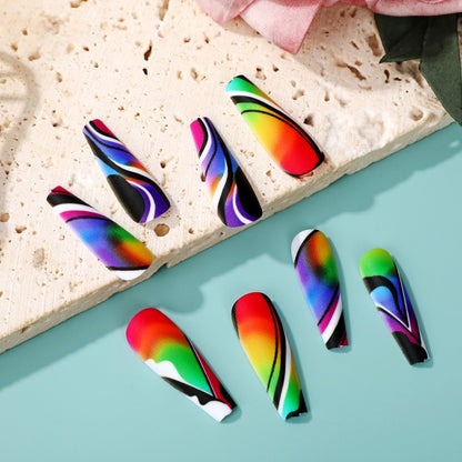 Artificial nails with creative pattern Acalora