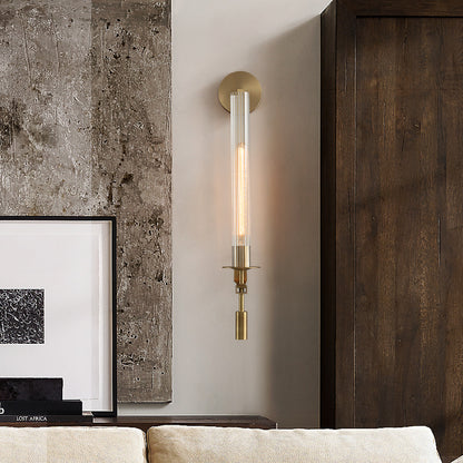 Contemporary Wall Sconce with Elegant Glass Accents