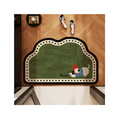 Cartoon-Themed Plush Bath Rug