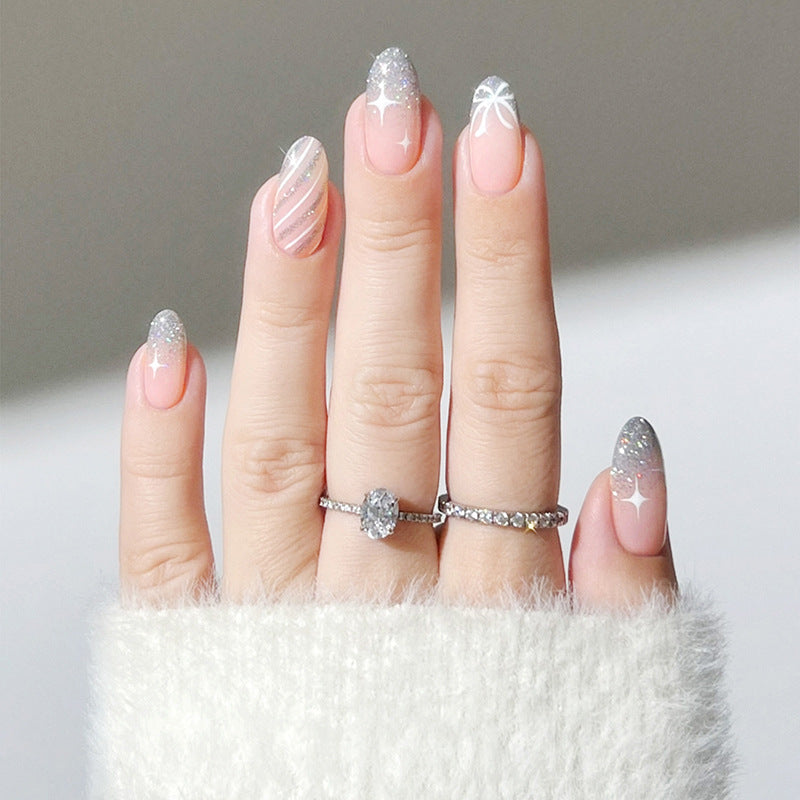 Glamorous Stiletto Press-On Nail Art Design Acalora