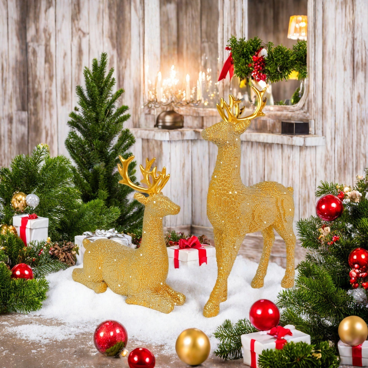 Elegant Christmas decoration in the form of reindeer Acalora