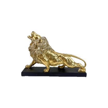 Decorative lion figure with golden details Acalora