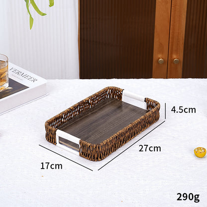 Decorative Woven Serving Tray Acalora