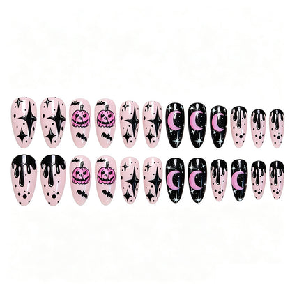 Creative Nail Art Set with Halloween Motif and Charming Designs Acalora