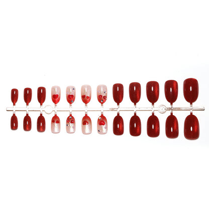 Glittery Decorative Press-On Nail Set Acalora