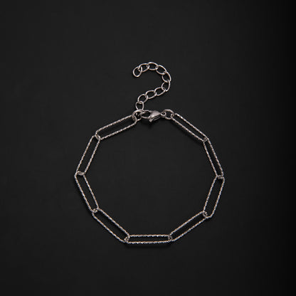 Elegant Geometric Link Bracelet Acalora