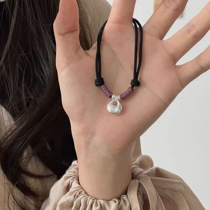 Adjustable Handmade Bell Charm Necklace Acalora