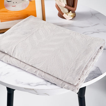 Cozy Embroidered Throw Blanket