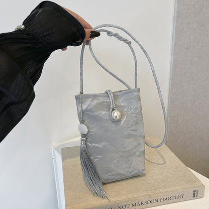 Elegant Textured Mini Crossbody Bag Acalora