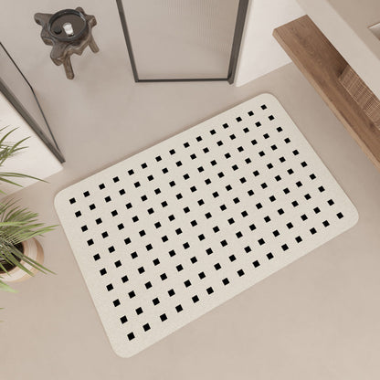 Modern Geometric Patterned Bath Mat