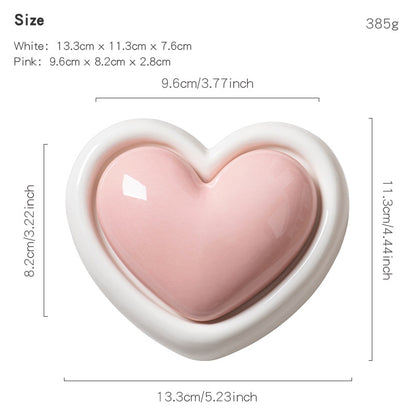 Heart shapes decorative bowl Acalora