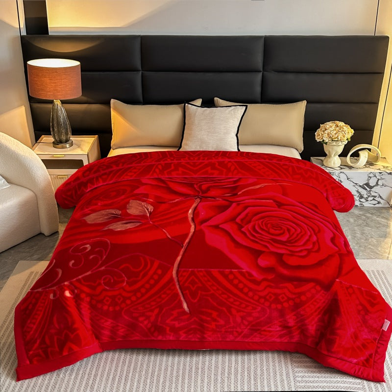 Decorative Fleece Throw Blanket