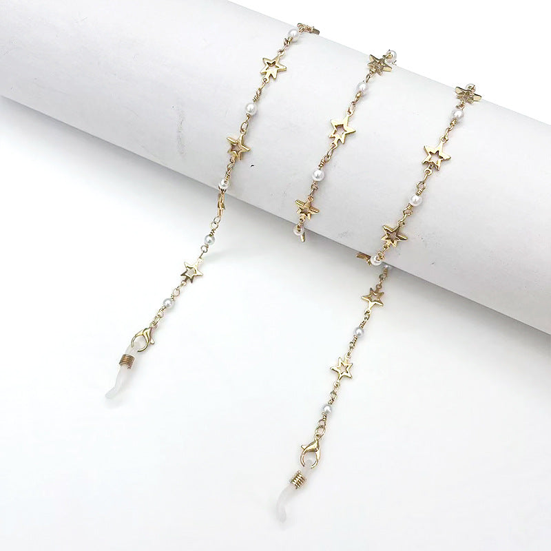 Star-Embellished Eyewear Retainer Chain Acalora