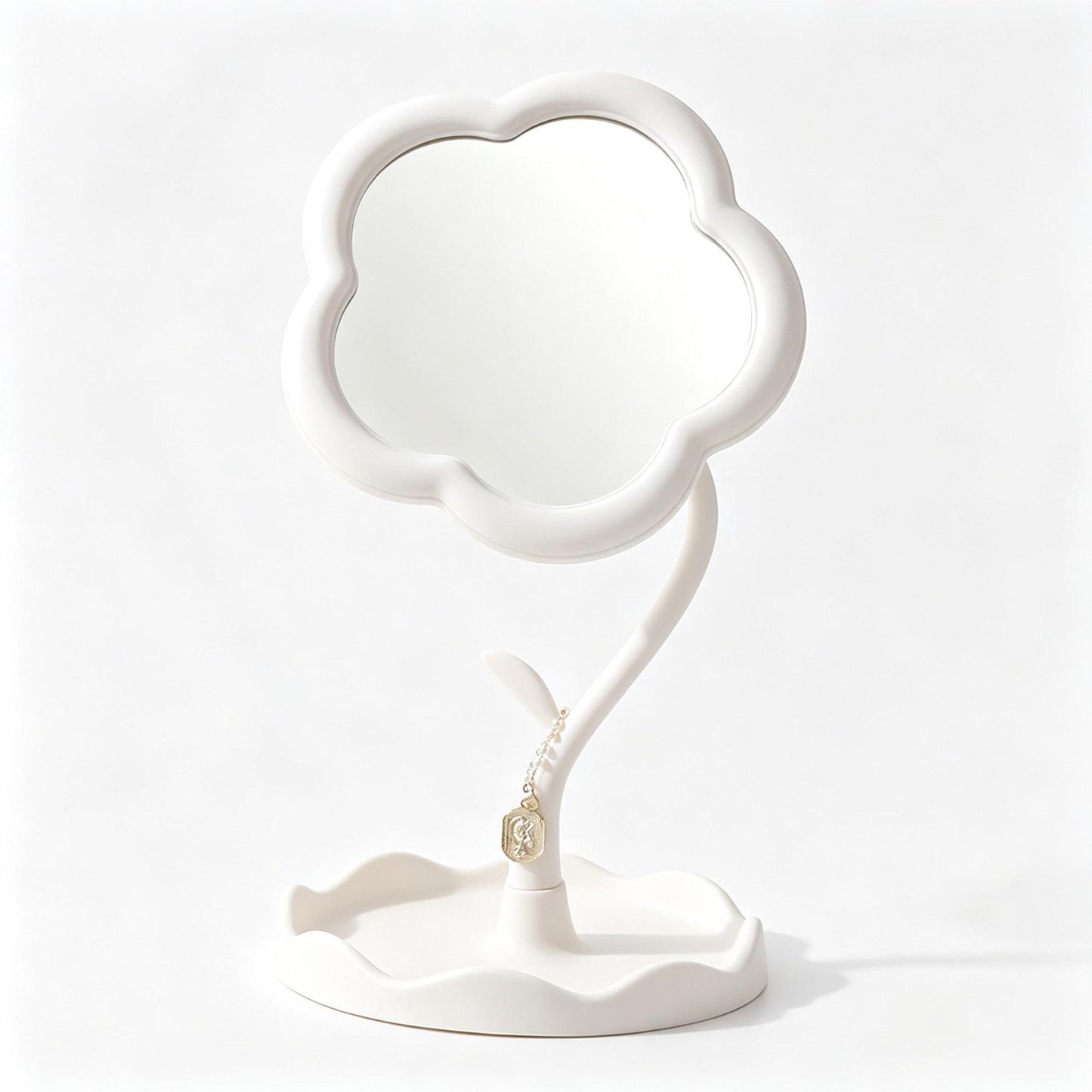 Charming Flower-Shaped Decorative Table Mirror
