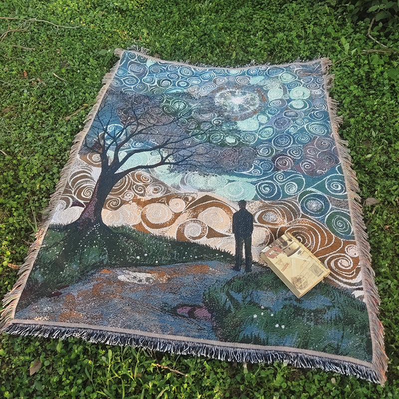 Artistic Woven Throw Blanket