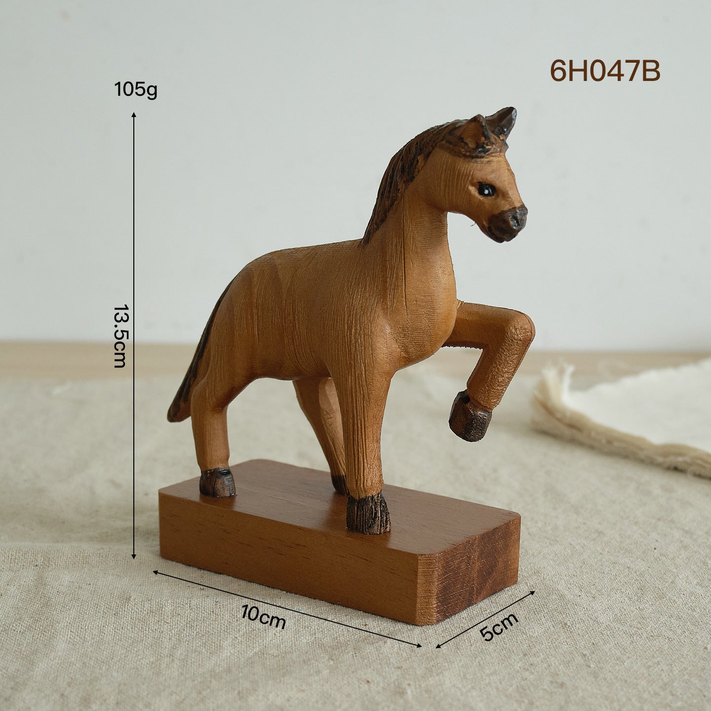 Handmade Horse Figurine Display